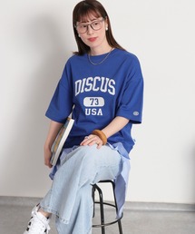 DISCUS ATHLETIC（ディスカス　アスレチック）の「【DISCUS ATHLETIC】DISCUSカレッジロゴ / ルーズシルエット ショートスリーブTee（Tシャツ/カットソー）」
