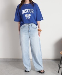 cepo（セポ）の「【DISCUS ATHLETIC】DISCUSカレッジロゴ / ルーズシルエット ショートスリーブTee（Tシャツ/カットソー）」