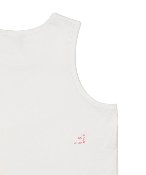 The DUFFER of ST.GEORGE(ザダファーオブセントジョージ)の「8oz HEAVY WEIGHT TANK TOP:セットアップ対応 8オンス ヘビーウェイト タンクトップ(Tシャツ/カットソー・メンズ・オフホワイト/スミクロ/ベージュ/ネイビー・XX-LARGE/MEDIUM/LARGE/X-LARGE)」の20枚目の写真