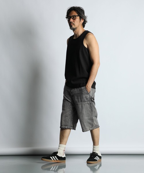 The DUFFER of ST.GEORGE(ザダファーオブセントジョージ)の「8oz HEAVY WEIGHT TANK TOP:セットアップ対応 8オンス ヘビーウェイト タンクトップ(Tシャツ/カットソー・メンズ・オフホワイト/スミクロ/ベージュ/ネイビー・XX-LARGE/MEDIUM/LARGE/X-LARGE)」の8枚目の写真