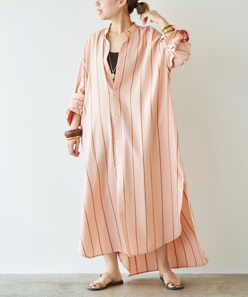 Deuxieme Classe(ドゥーズィエムクラス)の「【MARRAKSHI LIFE/マラケシュ ライフ】 THE LONG SHIRT DRESS(ワンピース・レディース・ベージュ/キャメル/アイボリー・FREE)」の2枚目の写真