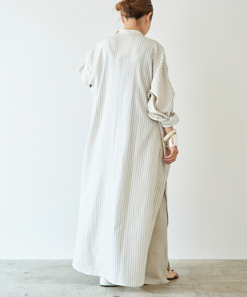 Deuxieme Classe(ドゥーズィエムクラス)の「【MARRAKSHI LIFE/マラケシュ ライフ】 THE LONG SHIRT DRESS(ワンピース・レディース・ベージュ/キャメル/アイボリー・FREE)」の9枚目の写真