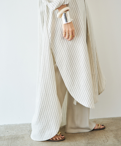 Deuxieme Classe(ドゥーズィエムクラス)の「【MARRAKSHI LIFE/マラケシュ ライフ】 THE LONG SHIRT DRESS(ワンピース・レディース・ベージュ/キャメル/アイボリー・FREE)」の11枚目の写真