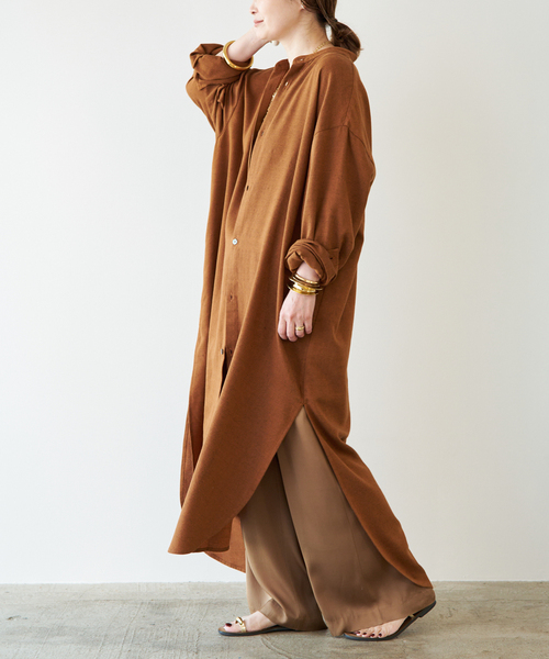 Deuxieme Classe(ドゥーズィエムクラス)の「【MARRAKSHI LIFE/マラケシュ ライフ】 THE LONG SHIRT DRESS(ワンピース・レディース・ベージュ/キャメル/アイボリー・FREE)」の12枚目の写真