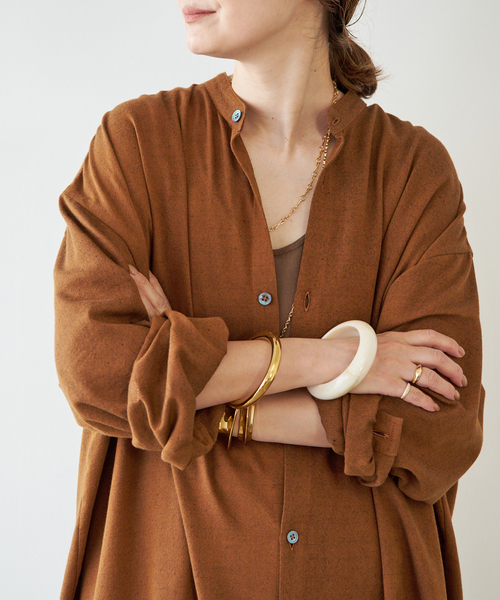 Deuxieme Classe(ドゥーズィエムクラス)の「【MARRAKSHI LIFE/マラケシュ ライフ】 THE LONG SHIRT DRESS(ワンピース・レディース・ベージュ/キャメル/アイボリー・FREE)」の14枚目の写真