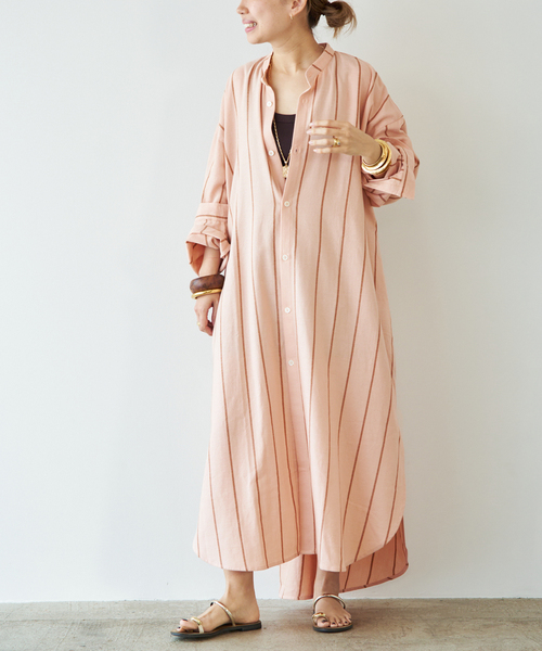 Deuxieme Classe(ドゥーズィエムクラス)の「【MARRAKSHI LIFE/マラケシュ ライフ】 THE LONG SHIRT DRESS(ワンピース・レディース・ベージュ/キャメル/アイボリー・FREE)」の17枚目の写真