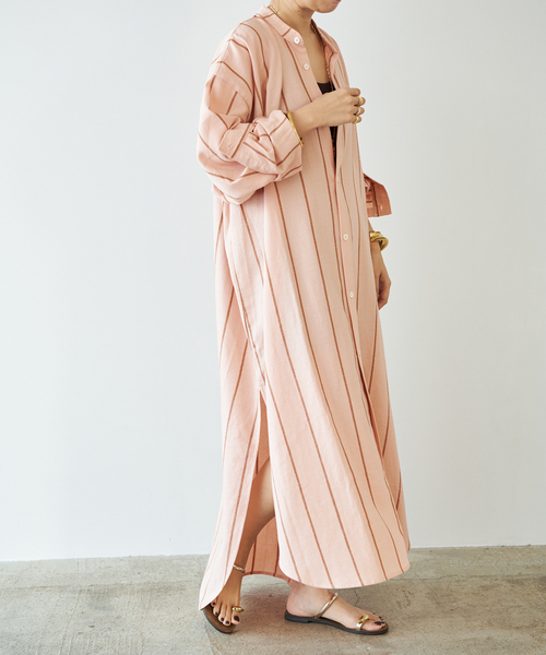 Deuxieme Classe(ドゥーズィエムクラス)の「【MARRAKSHI LIFE/マラケシュ ライフ】 THE LONG SHIRT DRESS(ワンピース・レディース・ベージュ/キャメル/アイボリー・FREE)」の19枚目の写真