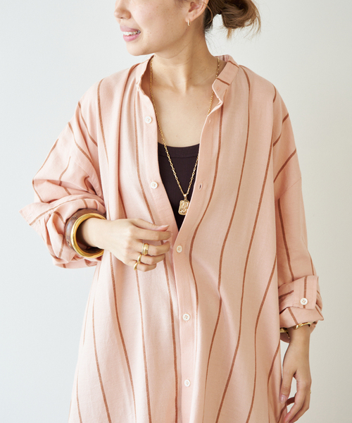 Deuxieme Classe(ドゥーズィエムクラス)の「【MARRAKSHI LIFE/マラケシュ ライフ】 THE LONG SHIRT DRESS(ワンピース・レディース・ベージュ/キャメル/アイボリー・FREE)」の21枚目の写真