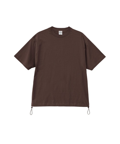 United Athle(ユナイテッドアスレ)の「UnitedAthle ユナイテッドアスレ 裾ドローコード Tシャツ(Tシャツ/カットソー・メンズ・アイボリー/ダークブラウン系/ブラック/ホワイト/ネイビー/スミクロ・XL/L/M)」の5枚目の写真