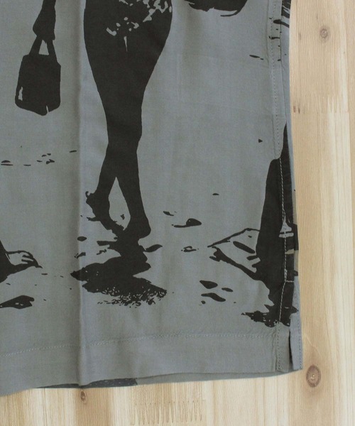 Schott(ショット)の「BEACH GIRLS RAYON SHIRT(シャツ/ブラウス・メンズ・チャコールグレー/イエロー・XXL/XL/M/L)」の12枚目の写真