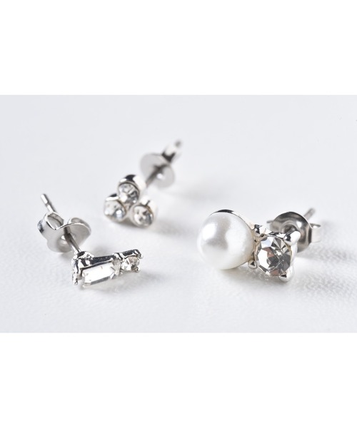 tone（トーン）の「【Astyle】miniピアス3点セット(MA)（ピアス（両耳用）・レディース・シルバー・FREE）」の3枚目の写真