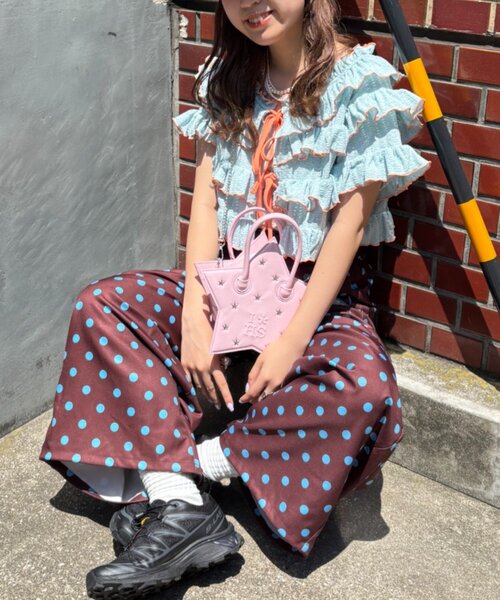 HELLO.SANFRANCISCO(ハローサンフランシスコ)の「【HELLO.SANFRANCISCO/ハローサンフランシスコ】スタースタッズショルダーバッグ(ショルダーバッグ・レディース・グリーン/ピンク・ONE SIZE)」の21枚目の写真