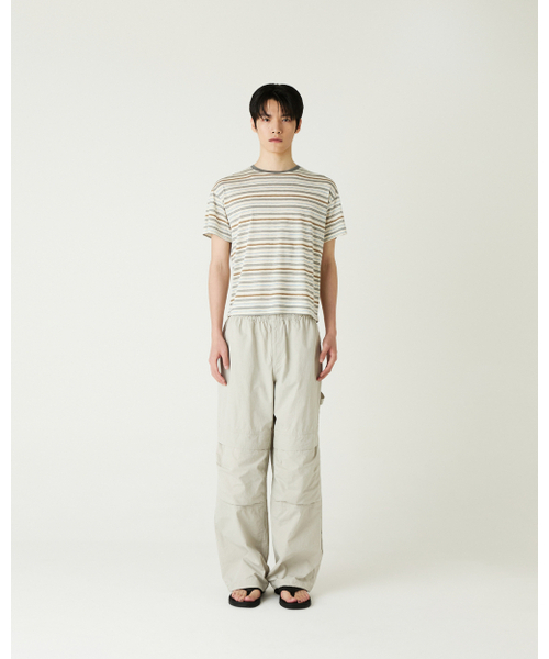 THEENDQUESTION(ジエンドクエスチョン)の「Cool stripe t-shirt / GRAY(Tシャツ/カットソー・レディース・その他・1/2)」の2枚目の写真