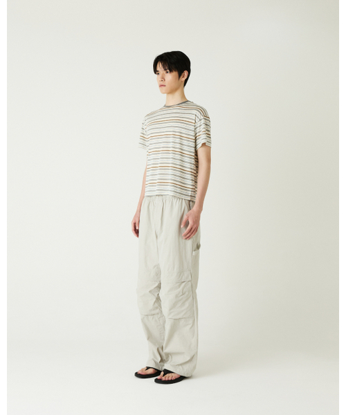 THEENDQUESTION(ジエンドクエスチョン)の「Cool stripe t-shirt / GRAY(Tシャツ/カットソー・レディース・その他・1/2)」の3枚目の写真
