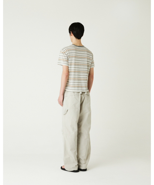 THEENDQUESTION(ジエンドクエスチョン)の「Cool stripe t-shirt / GRAY(Tシャツ/カットソー・レディース・その他・1/2)」の4枚目の写真