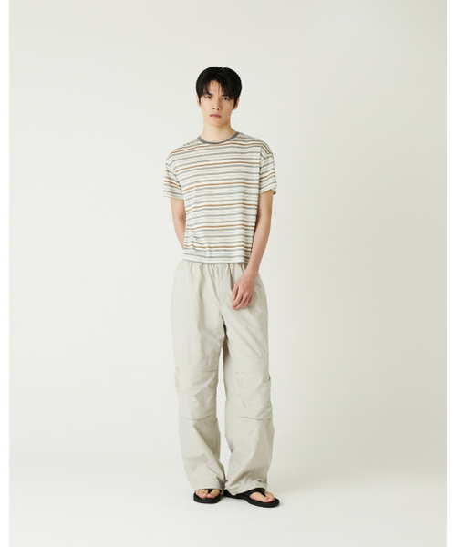 THEENDQUESTION(ジエンドクエスチョン)の「Cool stripe t-shirt / GRAY(Tシャツ/カットソー・レディース・その他・1/2)」の6枚目の写真