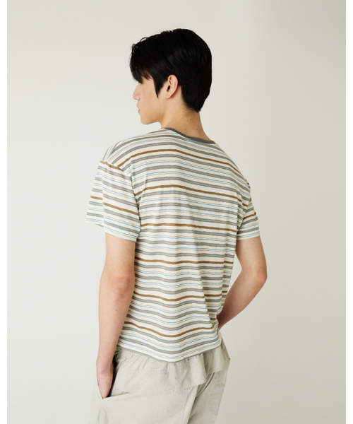 THEENDQUESTION(ジエンドクエスチョン)の「Cool stripe t-shirt / GRAY(Tシャツ/カットソー・レディース・その他・1/2)」の12枚目の写真