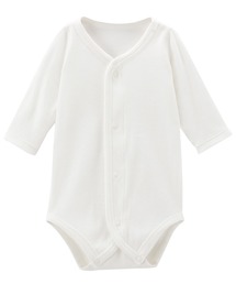 combimini（コンビミニ）の「オーガニックコットン吸水速乾長袖前開きボディTシャツ（肌着）」