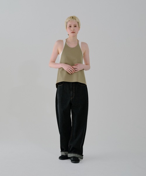 lit(リット)の「Halter Neck Tops(シャツ/ブラウス・レディース・ベージュ/ブラック・FREE)」の16枚目の写真