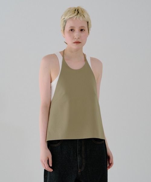 lit(リット)の「Halter Neck Tops(シャツ/ブラウス・レディース・ベージュ/ブラック・FREE)」の15枚目の写真