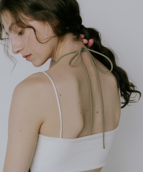 lit(リット)の「Halter Neck Tops(シャツ/ブラウス・レディース・ベージュ/ブラック・FREE)」の11枚目の写真