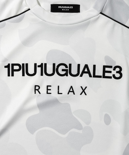 1PIU1UGUALE3 RELAX (ウノピゥウノウグァーレトレ リラックス)の「1PIU1UGUALE3 RELAX(ウノピゥウノウグァーレトレ リラックス)オリジナルカモフットボールシャツ(Tシャツ/カットソー・メンズ・ホワイト/ブラック・M/S/XXL/XL/L)」の7枚目の写真