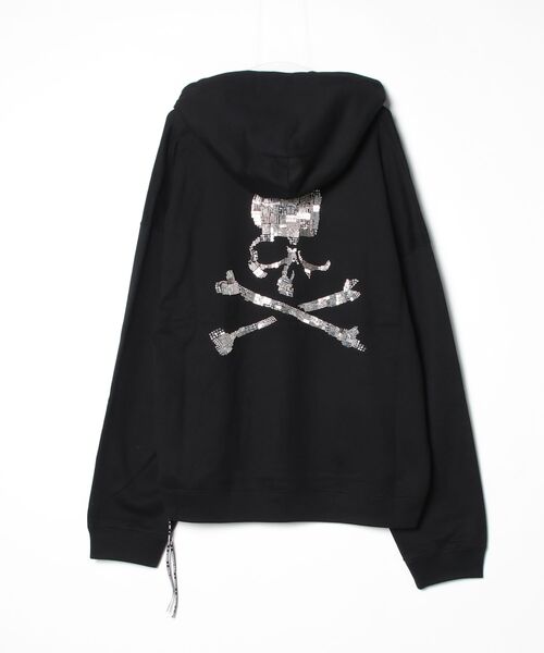 mastermind JAPAN（マスターマインド）の「BOXY HAND BEADED HOODIE（パーカー・メンズ・ブラック・XL）」の2枚目の写真