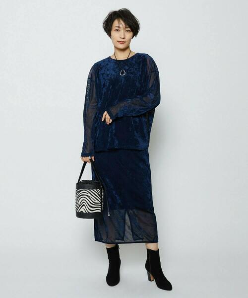 feerique(フィーリック)の「feerique ベロアチュールタイトスカート(スカート・レディース・ブラック・1/3)」の21枚目の写真