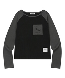 レイシナグラン配色長袖Tシャツ(2カラー)
