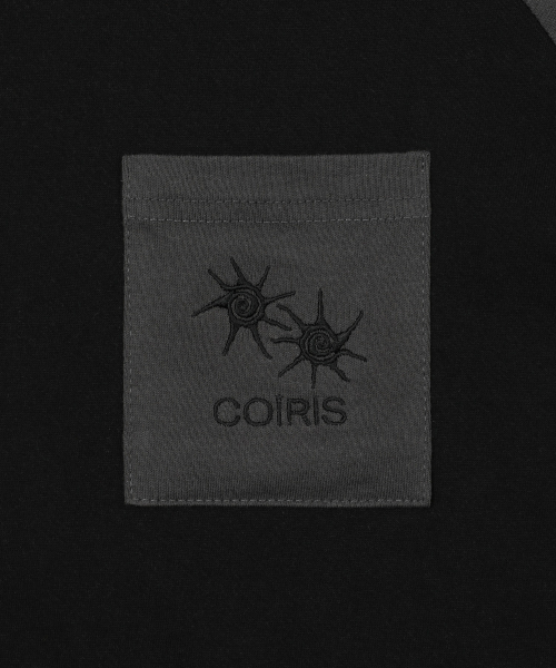 COIRIS（コイリス）の「レイシナグラン配色長袖Tシャツ（2カラー）（Tシャツ/カットソー・レディース・ダークグレー/ブラック・FREE）」の5枚目の写真