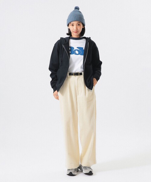 BEAMS BOY（ビームスボーイ）の「【別注】Gramicci / フルジップ パーカー（パーカー・レディース・ネイビー/アッシュグレー・S/XS）」の6枚目の写真