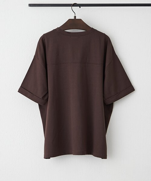 Remind me and forever(リマインドミーアンドフォーエバー)の「フロントレースロゴTシャツ(Tシャツ/カットソー・レディース・ブラウン/オフホワイト/スミクロ・FREE)」の22枚目の写真