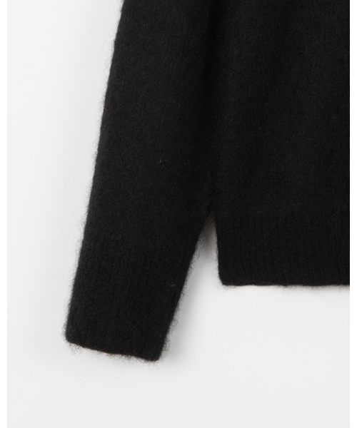 THEENDQUESTION(ジエンドクエスチョン)の「Kid mohair button turtle knit top / BLACK(ニット/セーター・レディース・その他・FREE)」の6枚目の写真