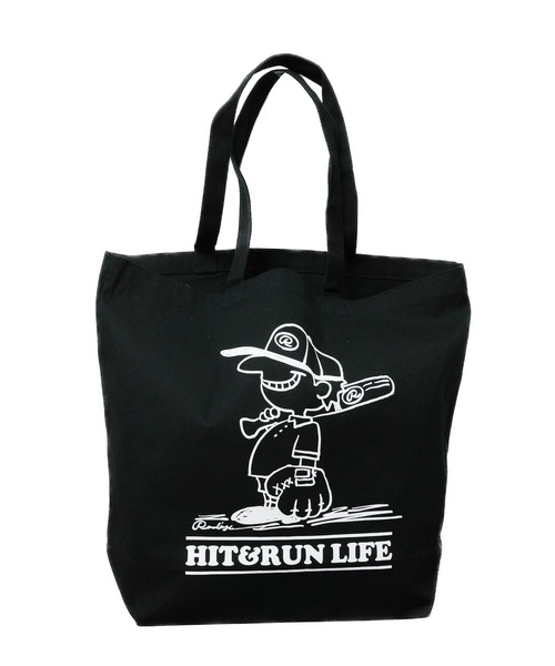 Rawlings(ローリングス)の「【Rawlings/ローリングス】BASEBALL BOY TOTE /キャンバストートバッグ ロゴプリント(トートバッグ・レディース・ブラック/オフホワイト・FREE)」の9枚目の写真