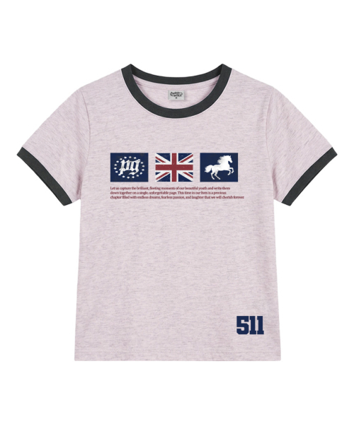 PAGESIISII(ページシシ)の「PGスタープリントリング半袖Tシャツメランジピンク(Tシャツ/カットソー・レディース・その他・MEDIUM)」の1枚目の写真