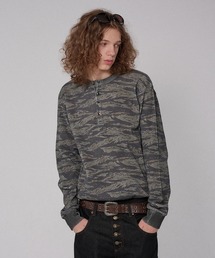 ASSORT DRAW CODE HENRY NECK THERMAL LONG SLEEVE / アソートドローコードヘンリーネックサーマルロングスリーブ
