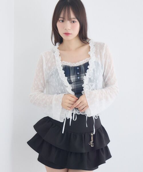ems excite(エムズエキサイト)の「レースアップキャミ&カーデSET(シャツ/ブラウス・レディース・ブラウン系その他4/ブルー系その他2/ブラック系その他・FREE)」の11枚目の写真