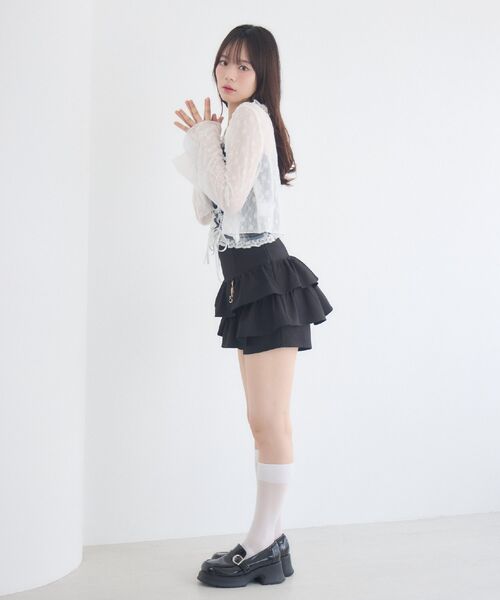 ems excite(エムズエキサイト)の「レースアップキャミ&カーデSET(シャツ/ブラウス・レディース・ブラウン系その他4/ブルー系その他2/ブラック系その他・FREE)」の13枚目の写真