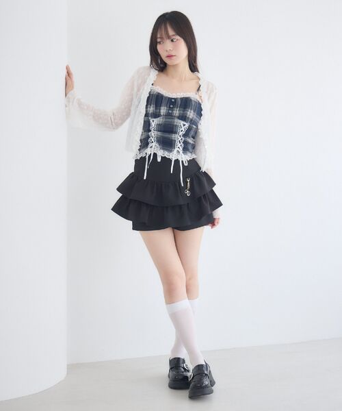ems excite(エムズエキサイト)の「レースアップキャミ&カーデSET(シャツ/ブラウス・レディース・ブラウン系その他4/ブルー系その他2/ブラック系その他・FREE)」の14枚目の写真