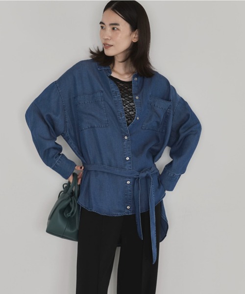 Doux archives(ドゥアルシーヴ)の「ストレッチレースTOPS(Tシャツ/カットソー・レディース・ダークブラウン/オフホワイト/ブラック・FREE)」の17枚目の写真