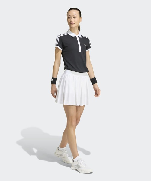 adidas(アディダス)の「テニス クラシック ポロシャツ / アディダス adidas(ポロシャツ・レディース・ブラック・XX-LARGE/LARGE/MEDIUM/SMALL/X-LARGE)」の5枚目の写真