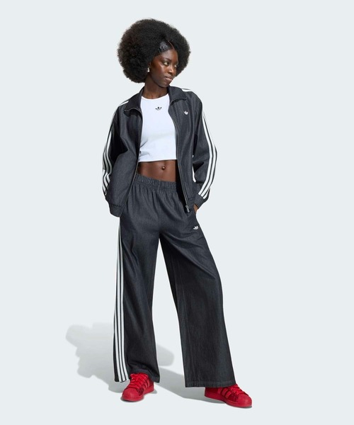 adidas(アディダス)の「アディダス オリジナルス サマーグロー デニム ワイド レッグ パンツ / アディダスオリジナルス adidas Originals(その他パンツ・レディース・ブラック・XX-LARGE/3XL/LARGE/MEDIUM/SMALL/X-LARGE/X-SMALL)」の5枚目の写真