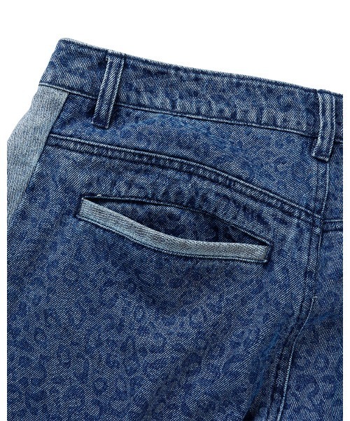 #Re:room（リルーム）の「レオパードパターンワイドデニムパンツ（デニムパンツ・メンズ・ブルー/ブラック・SMALL/MEDIUM/LARGE）」の18枚目の写真