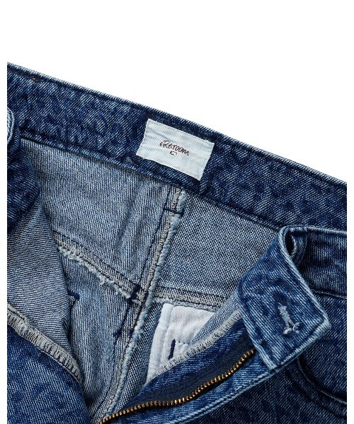 #Re:room（リルーム）の「レオパードパターンワイドデニムパンツ（デニムパンツ・メンズ・ブルー/ブラック・SMALL/MEDIUM/LARGE）」の13枚目の写真