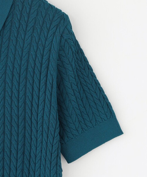 MACKINTOSH PHILOSOPHY(マッキントッシュ フィロソフィー)の「GREY LABEL ケーブルポロニット(ポロシャツ・レディース・ブルー系その他7/ピンク系その他3/ブラウン系その他4・2)」の6枚目の写真