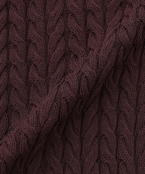 MACKINTOSH PHILOSOPHY(マッキントッシュ フィロソフィー)の「GREY LABEL ケーブルポロニット(ポロシャツ・レディース・ブルー系その他7/ピンク系その他3/ブラウン系その他4・2)」の11枚目の写真