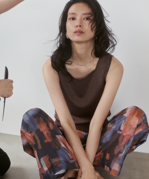 hunch（ハンチ）の「ジョーゼット柄 イージーパンツ（その他パンツ・レディース・ブラウン系その他/グレー系その他・FREE）」の3枚目の写真