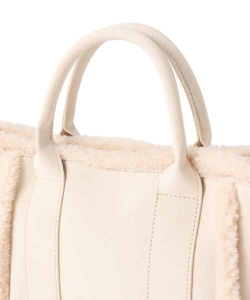 NATURAL BEAUTY BASIC(ナチュラルビューティーベーシック)の「テディベアートート(トートバッグ・レディース・キャメル/グレー/オフホワイト・-)」の8枚目の写真