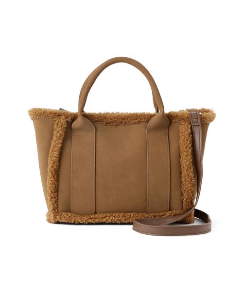 NATURAL BEAUTY BASIC(ナチュラルビューティーベーシック)の「テディベアートート(トートバッグ・レディース・キャメル/グレー/オフホワイト・-)」の13枚目の写真