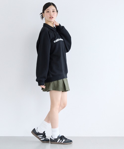 coca（coca）（コカ）の「ユース　ベルトタックミニスカート（スカート・レディース・ベージュ/カーキ・S/M/L）」の13枚目の写真